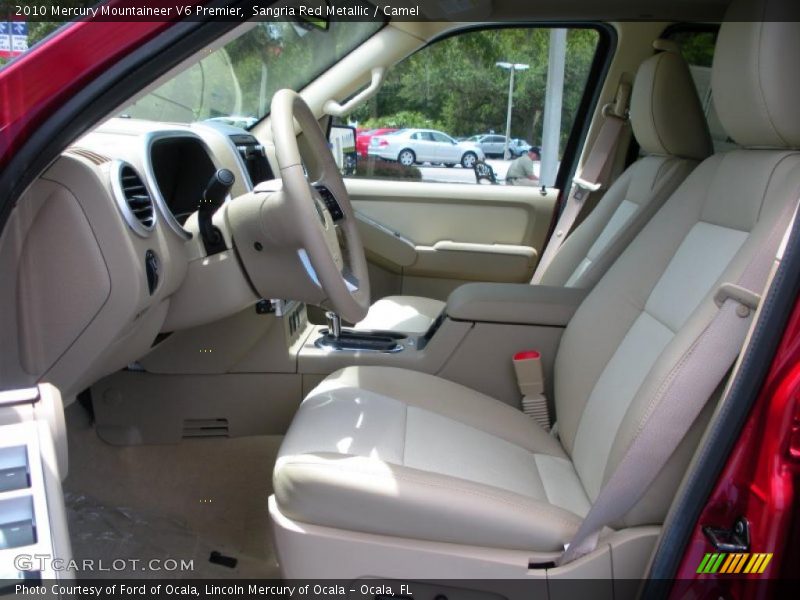 Sangria Red Metallic / Camel 2010 Mercury Mountaineer V6 Premier