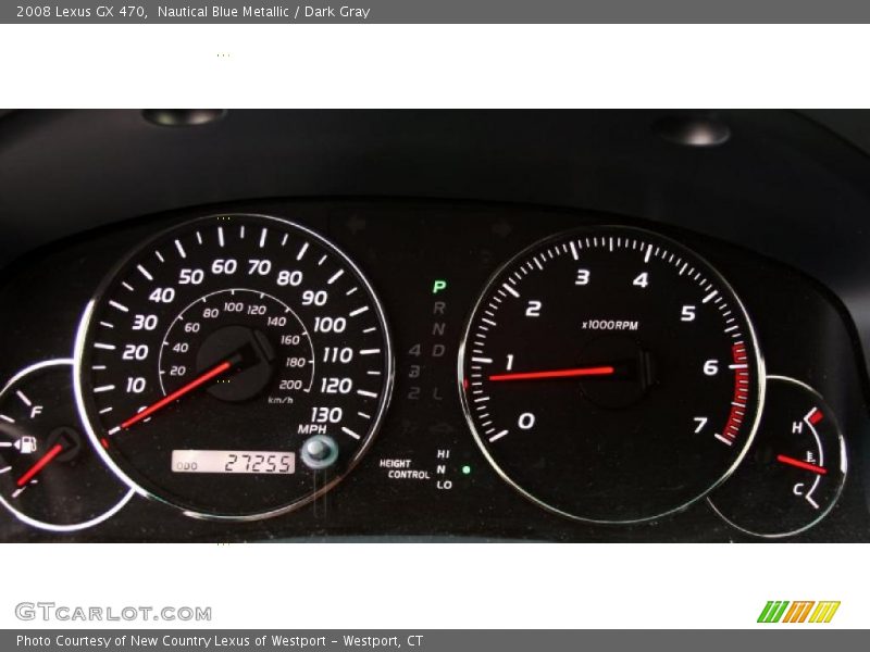 Nautical Blue Metallic / Dark Gray 2008 Lexus GX 470
