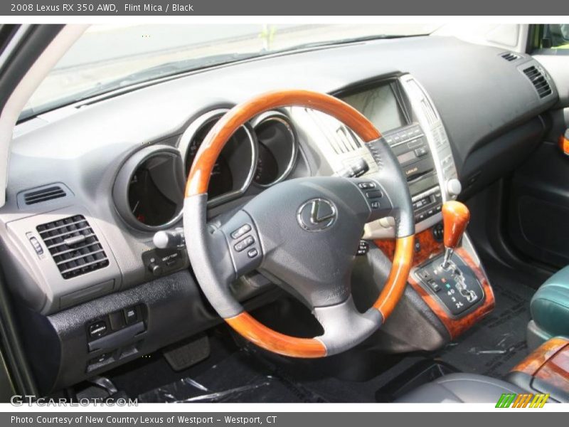Flint Mica / Black 2008 Lexus RX 350 AWD