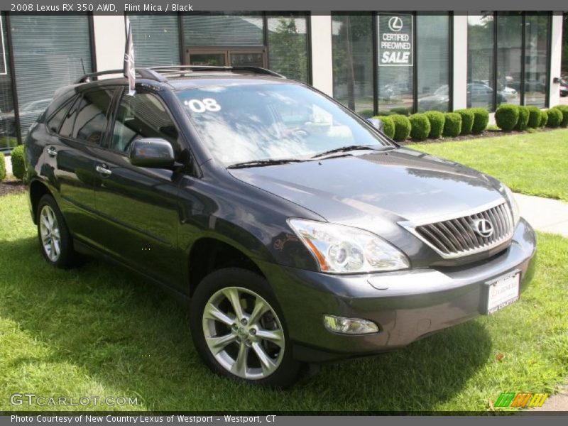 Flint Mica / Black 2008 Lexus RX 350 AWD