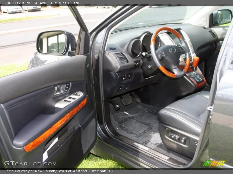 Flint Mica / Black 2008 Lexus RX 350 AWD