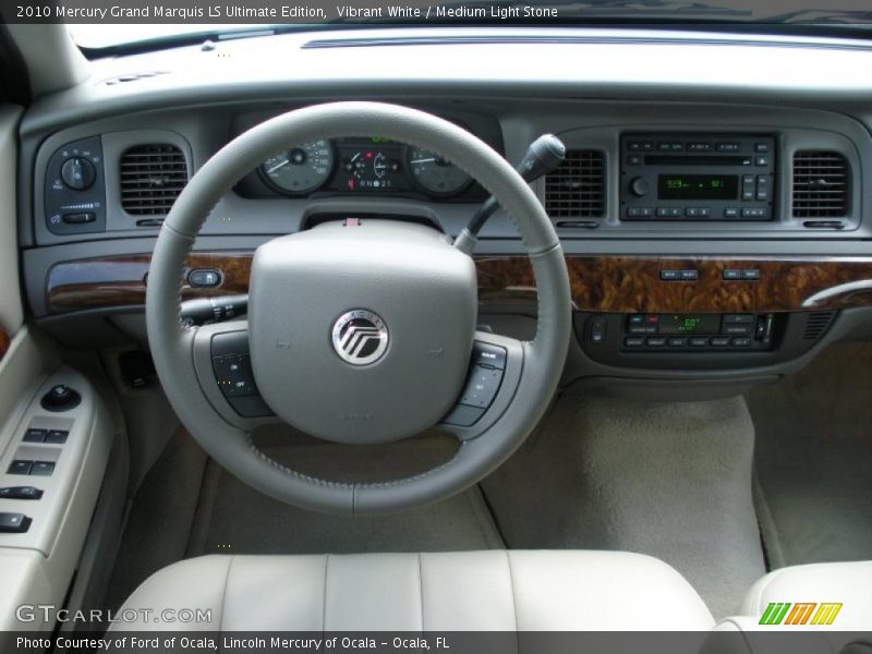 Vibrant White / Medium Light Stone 2010 Mercury Grand Marquis LS Ultimate Edition