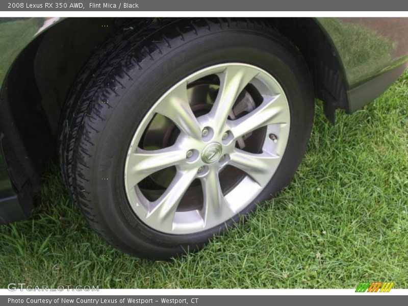 Flint Mica / Black 2008 Lexus RX 350 AWD