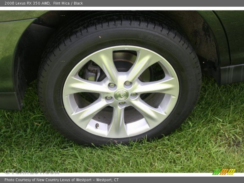 Flint Mica / Black 2008 Lexus RX 350 AWD