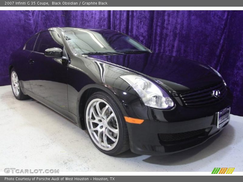 Black Obsidian / Graphite Black 2007 Infiniti G 35 Coupe