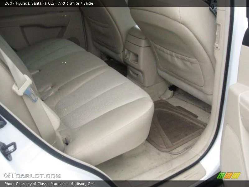 Arctic White / Beige 2007 Hyundai Santa Fe GLS