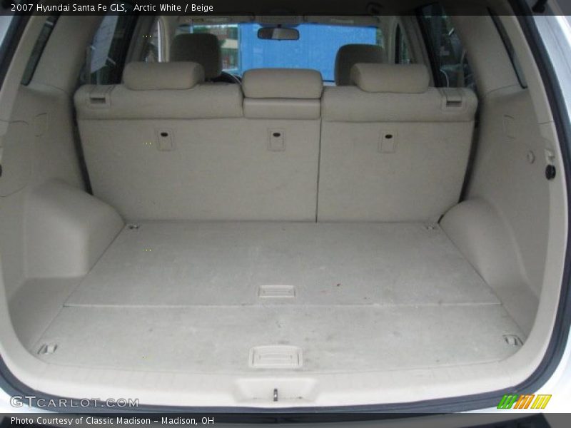Arctic White / Beige 2007 Hyundai Santa Fe GLS