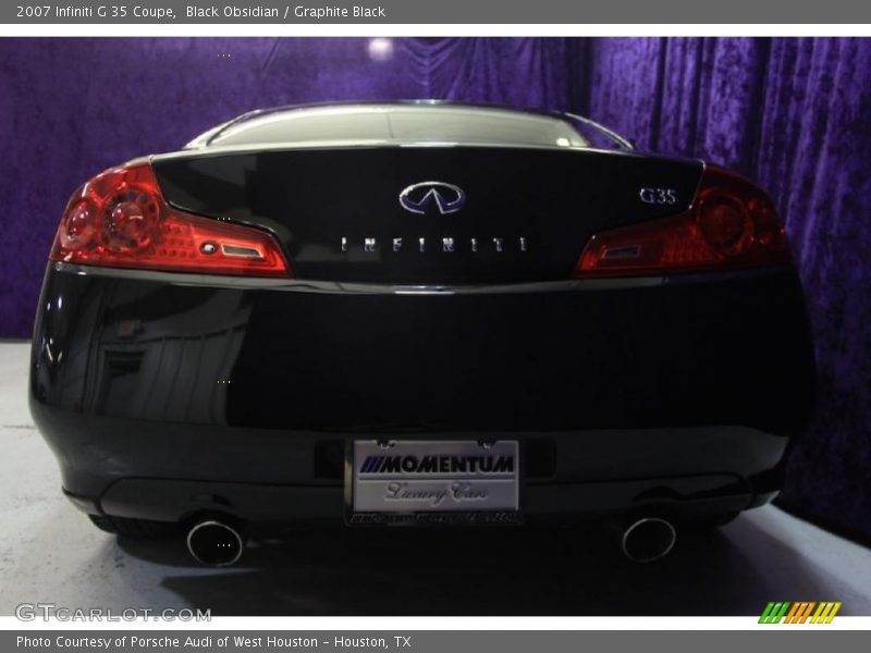Black Obsidian / Graphite Black 2007 Infiniti G 35 Coupe