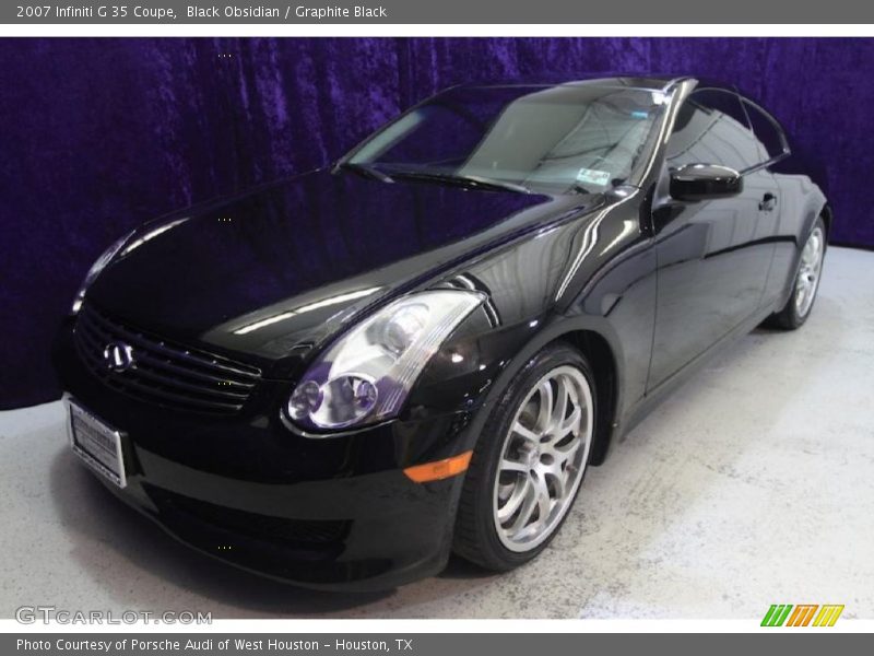 Black Obsidian / Graphite Black 2007 Infiniti G 35 Coupe