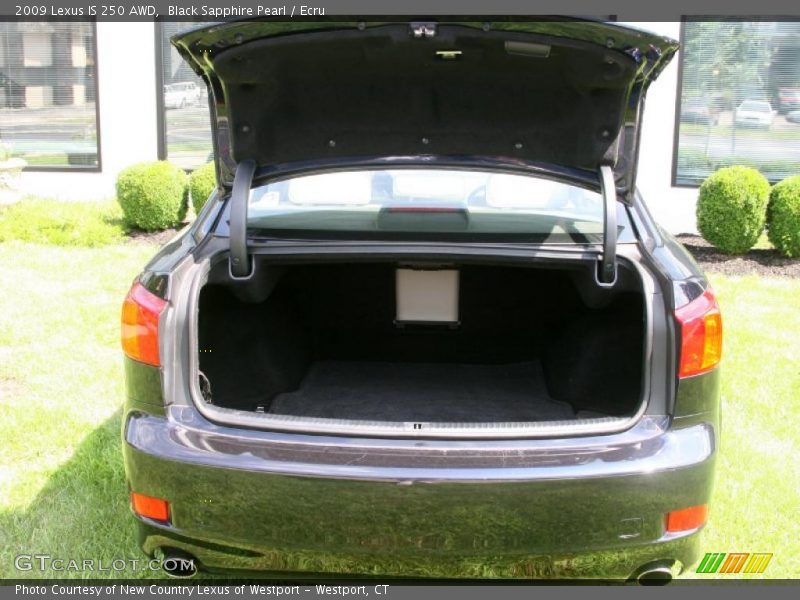 Black Sapphire Pearl / Ecru 2009 Lexus IS 250 AWD