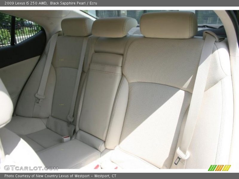 Black Sapphire Pearl / Ecru 2009 Lexus IS 250 AWD