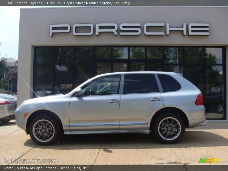 Crystal Silver Metallic / Stone/Steel Grey 2006 Porsche Cayenne S Titanium