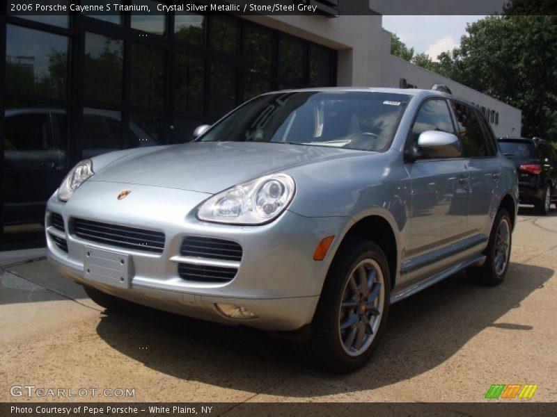 Crystal Silver Metallic / Stone/Steel Grey 2006 Porsche Cayenne S Titanium