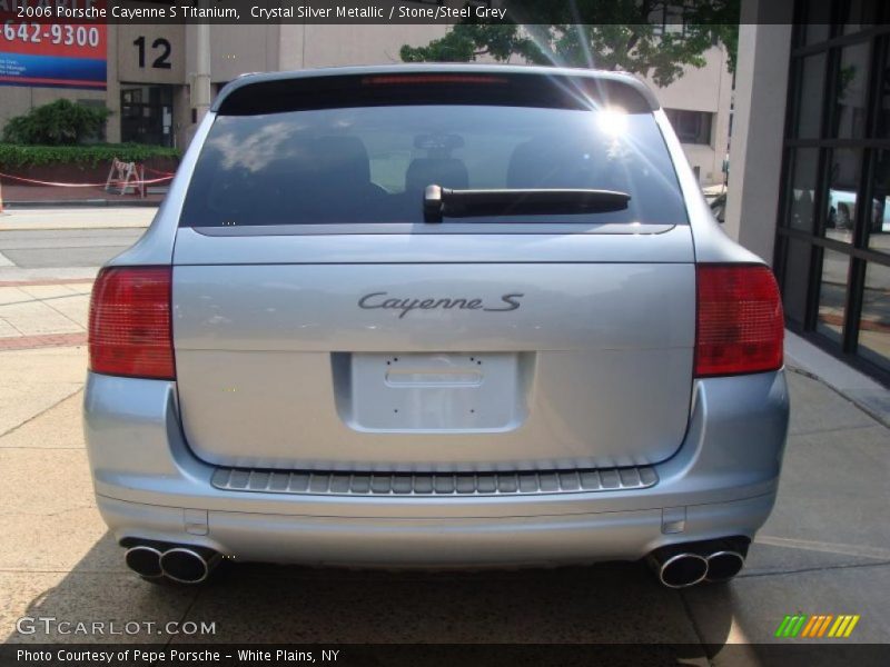Crystal Silver Metallic / Stone/Steel Grey 2006 Porsche Cayenne S Titanium