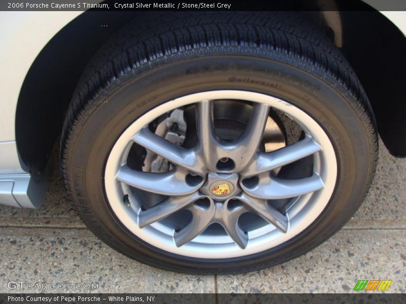 Crystal Silver Metallic / Stone/Steel Grey 2006 Porsche Cayenne S Titanium