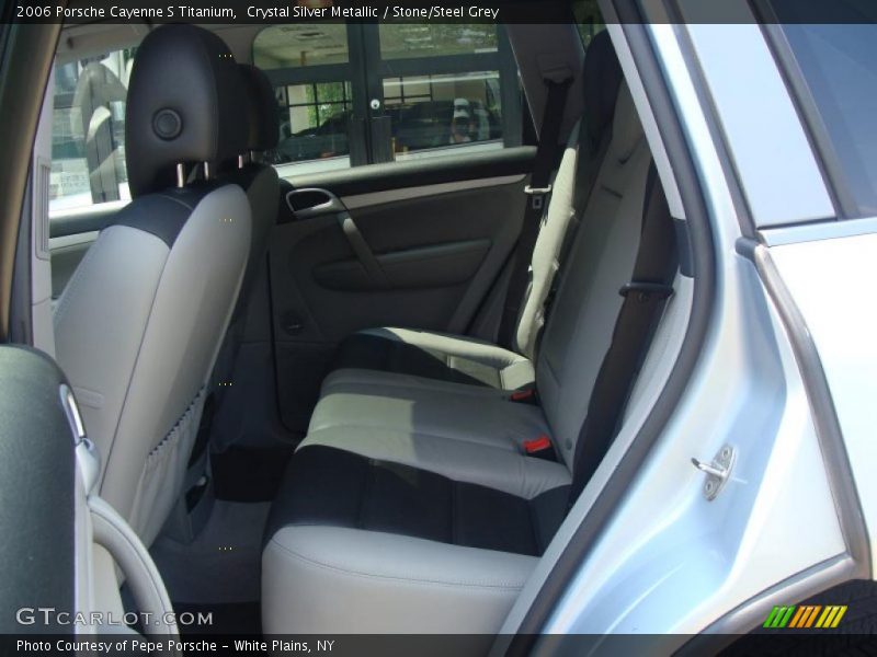 Crystal Silver Metallic / Stone/Steel Grey 2006 Porsche Cayenne S Titanium