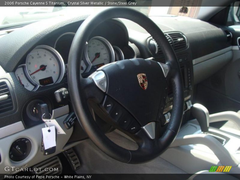 Crystal Silver Metallic / Stone/Steel Grey 2006 Porsche Cayenne S Titanium