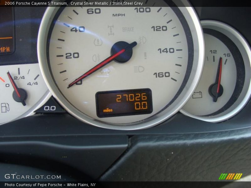 Crystal Silver Metallic / Stone/Steel Grey 2006 Porsche Cayenne S Titanium