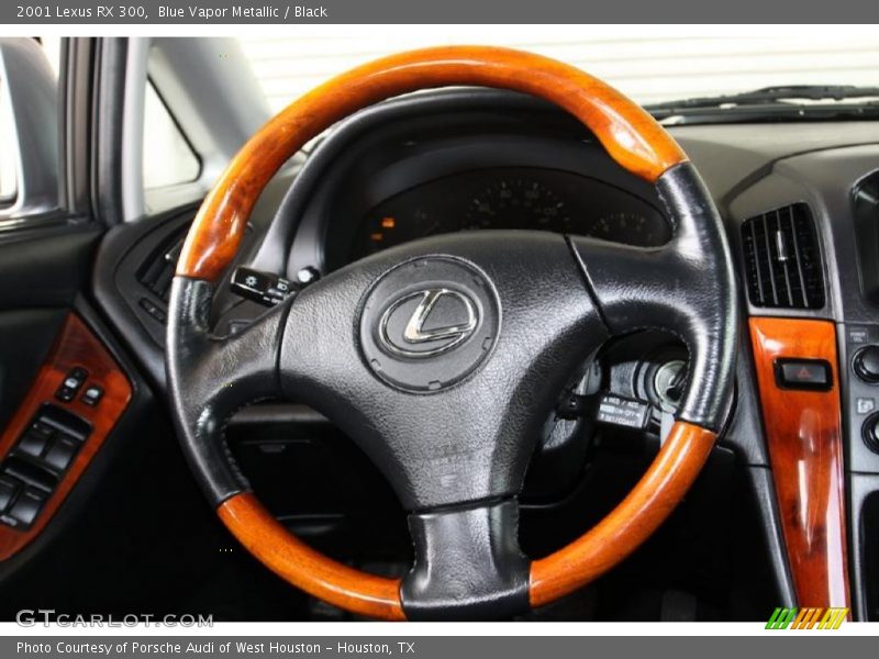 Blue Vapor Metallic / Black 2001 Lexus RX 300
