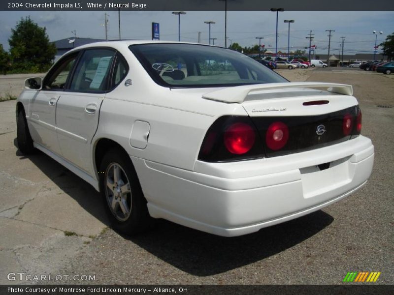 White / Neutral Beige 2004 Chevrolet Impala LS