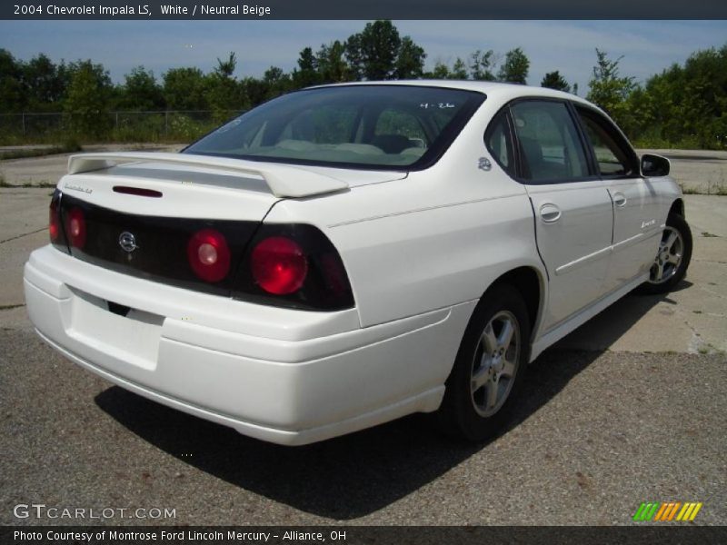 White / Neutral Beige 2004 Chevrolet Impala LS