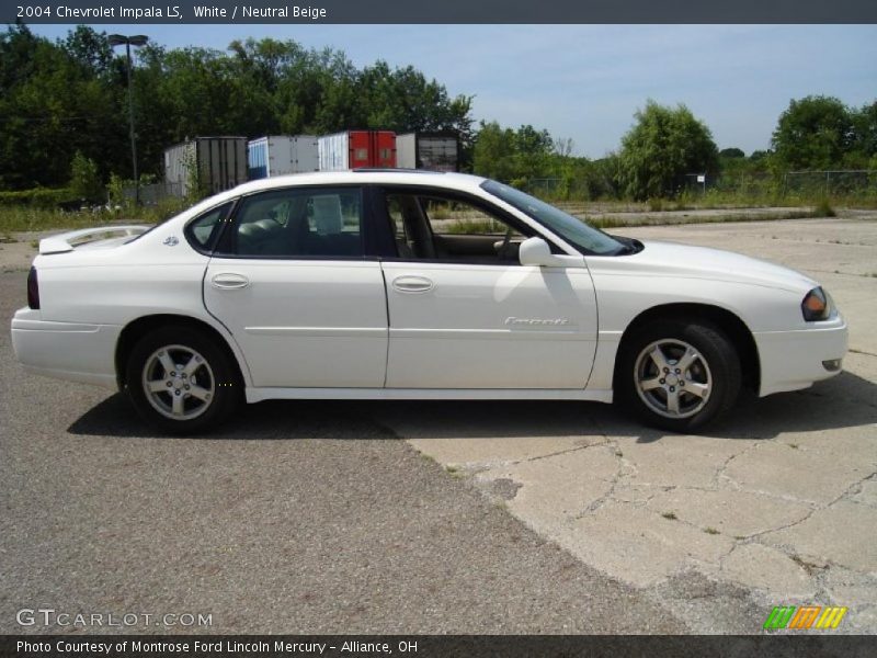 White / Neutral Beige 2004 Chevrolet Impala LS