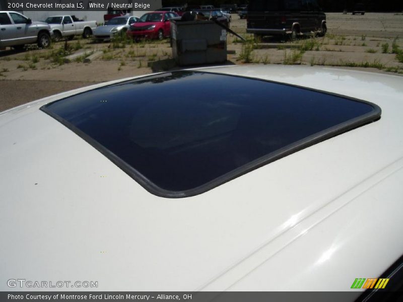White / Neutral Beige 2004 Chevrolet Impala LS
