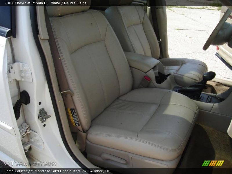 White / Neutral Beige 2004 Chevrolet Impala LS