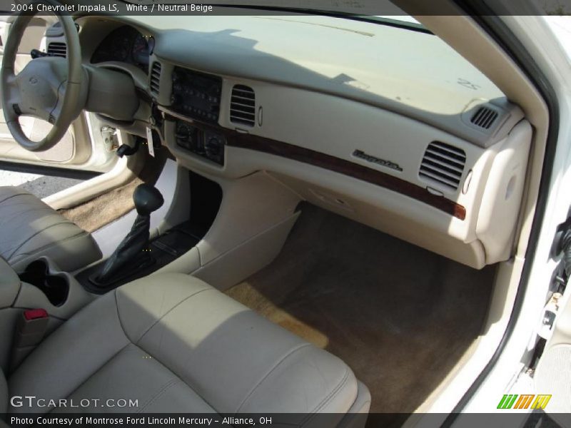 White / Neutral Beige 2004 Chevrolet Impala LS