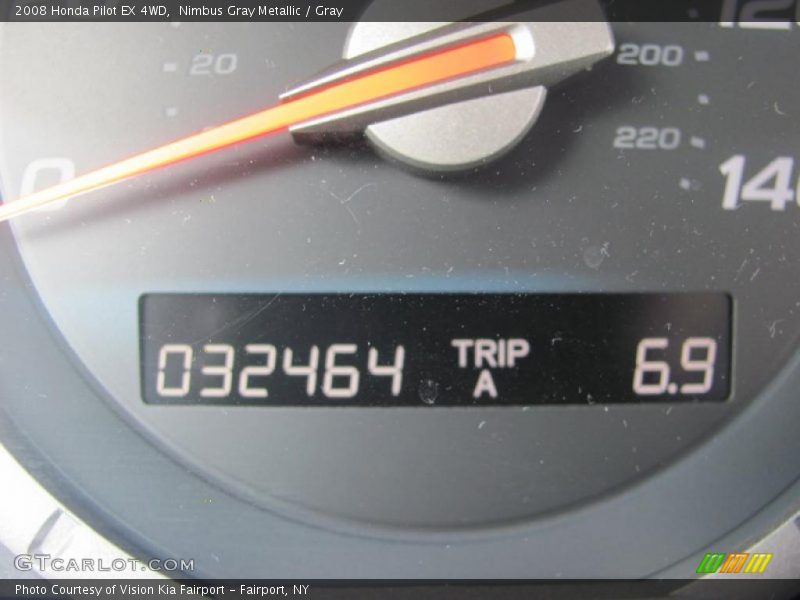 Nimbus Gray Metallic / Gray 2008 Honda Pilot EX 4WD