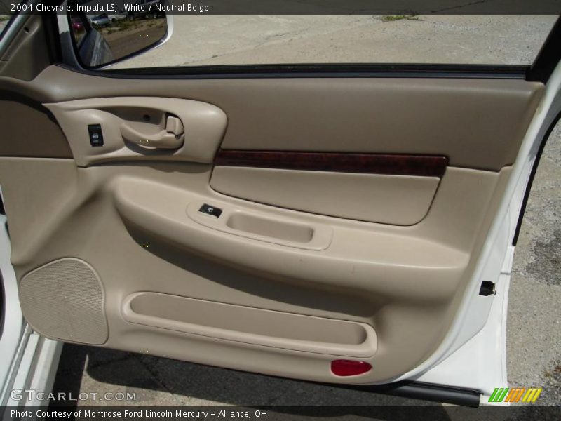 White / Neutral Beige 2004 Chevrolet Impala LS