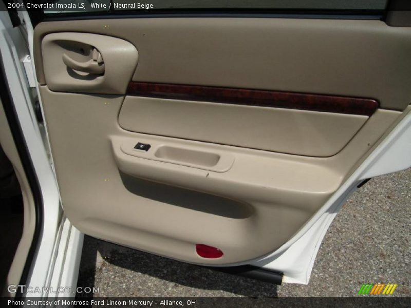 White / Neutral Beige 2004 Chevrolet Impala LS