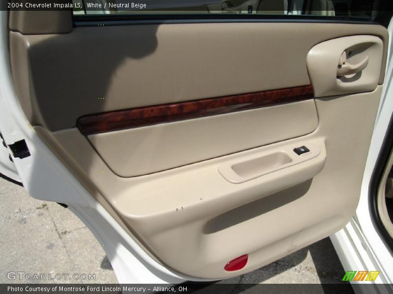 White / Neutral Beige 2004 Chevrolet Impala LS