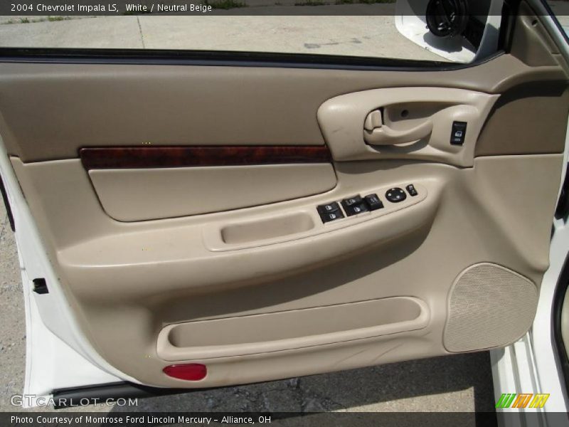 White / Neutral Beige 2004 Chevrolet Impala LS