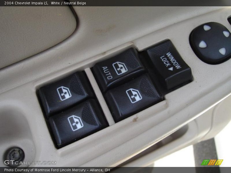 White / Neutral Beige 2004 Chevrolet Impala LS