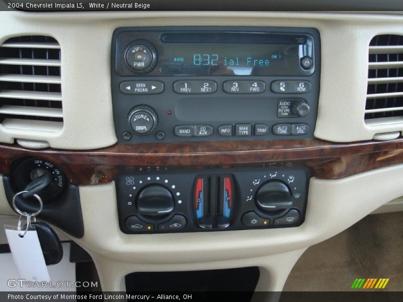 White / Neutral Beige 2004 Chevrolet Impala LS
