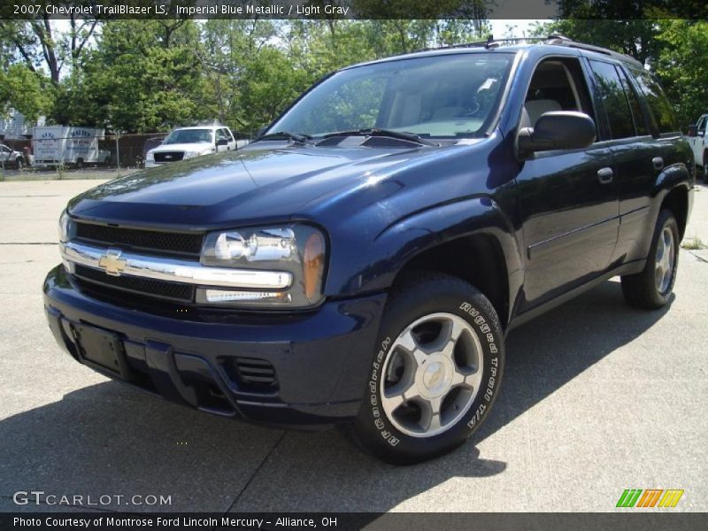 Imperial Blue Metallic / Light Gray 2007 Chevrolet TrailBlazer LS