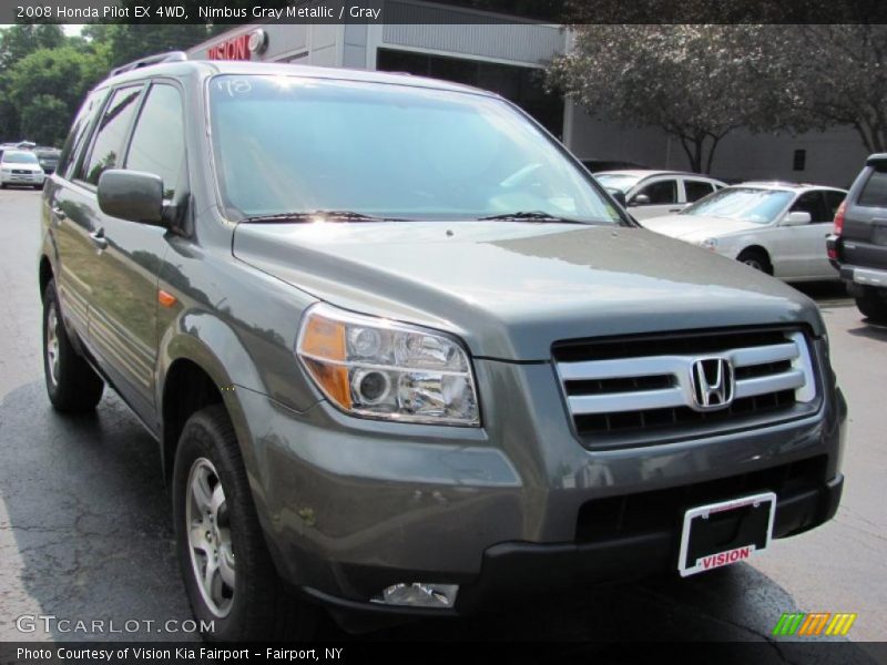 Nimbus Gray Metallic / Gray 2008 Honda Pilot EX 4WD