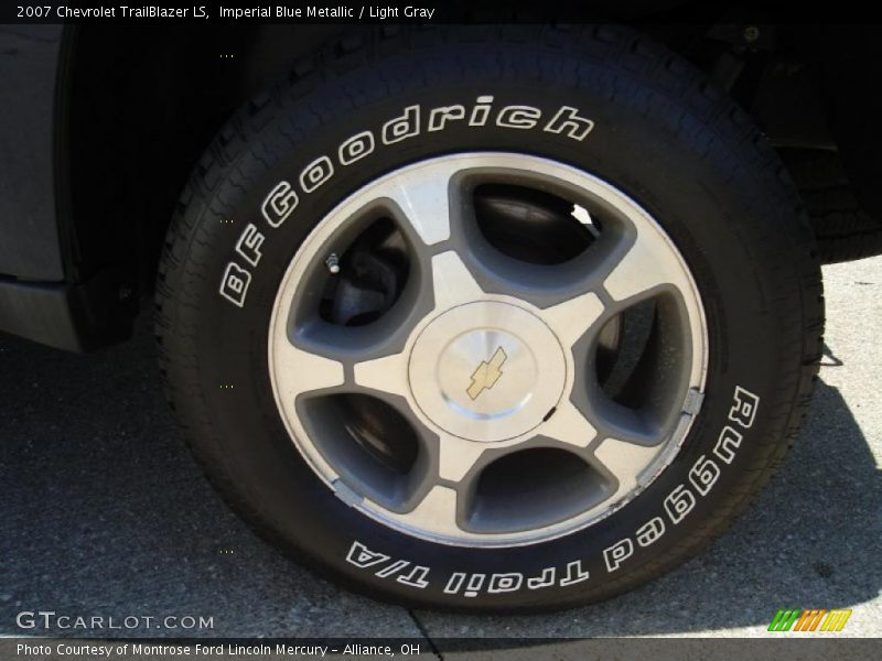 Imperial Blue Metallic / Light Gray 2007 Chevrolet TrailBlazer LS