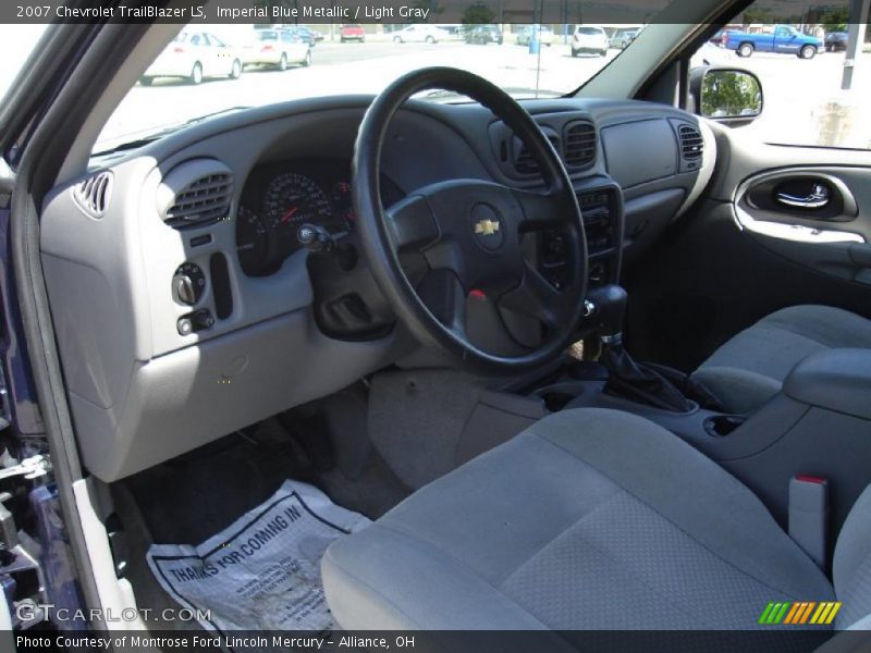 Imperial Blue Metallic / Light Gray 2007 Chevrolet TrailBlazer LS