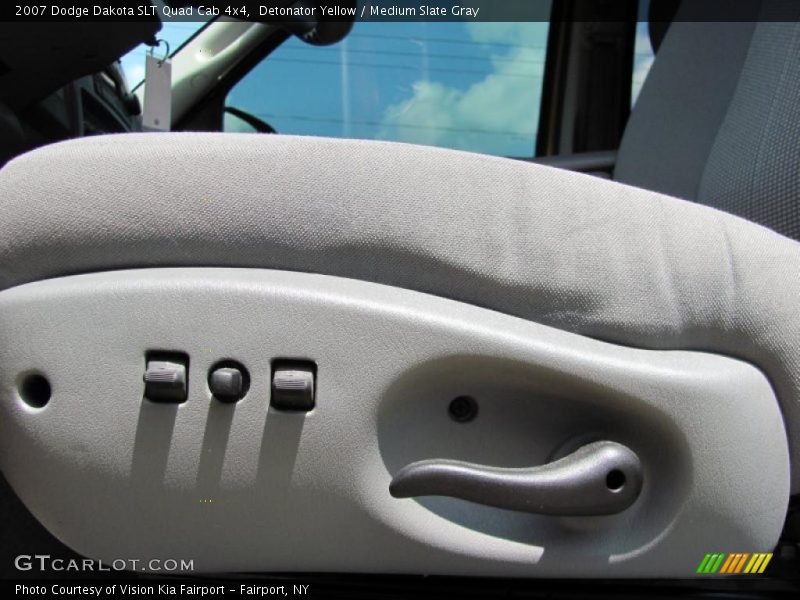 Detonator Yellow / Medium Slate Gray 2007 Dodge Dakota SLT Quad Cab 4x4