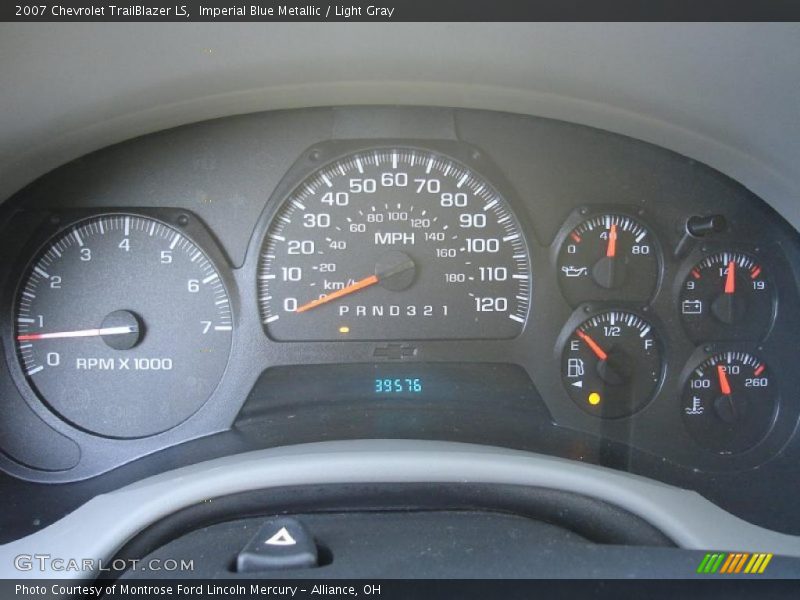 Imperial Blue Metallic / Light Gray 2007 Chevrolet TrailBlazer LS