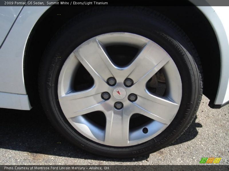 Summit White / Ebony/Light Titanium 2009 Pontiac G6 Sedan