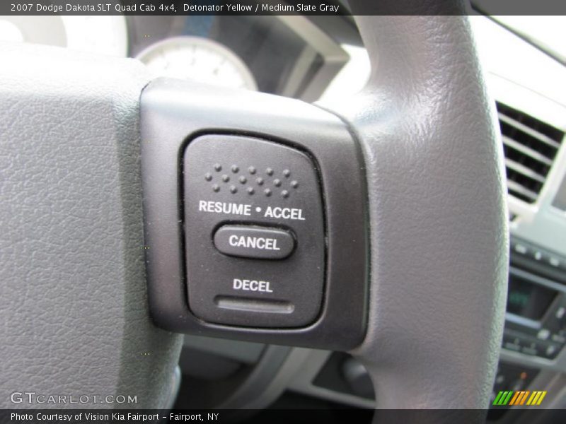 Detonator Yellow / Medium Slate Gray 2007 Dodge Dakota SLT Quad Cab 4x4