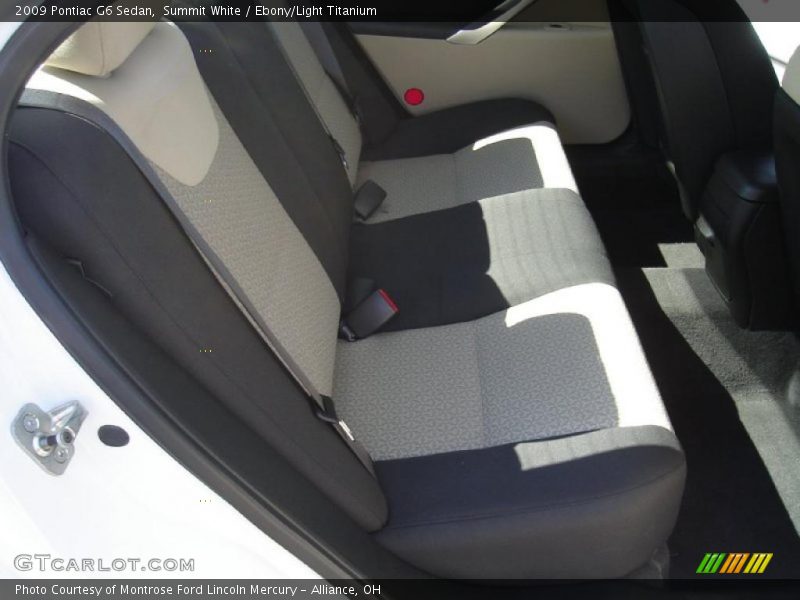Summit White / Ebony/Light Titanium 2009 Pontiac G6 Sedan
