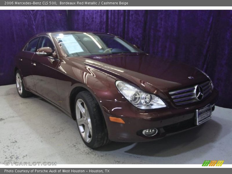 Bordeaux Red Metallic / Cashmere Beige 2006 Mercedes-Benz CLS 500