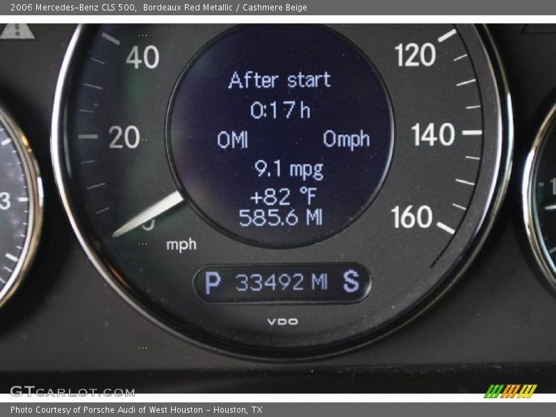 Bordeaux Red Metallic / Cashmere Beige 2006 Mercedes-Benz CLS 500