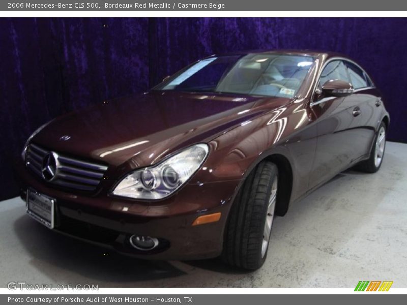 Bordeaux Red Metallic / Cashmere Beige 2006 Mercedes-Benz CLS 500