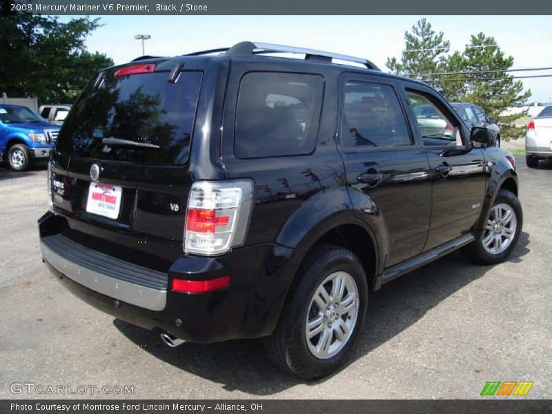 Black / Stone 2008 Mercury Mariner V6 Premier