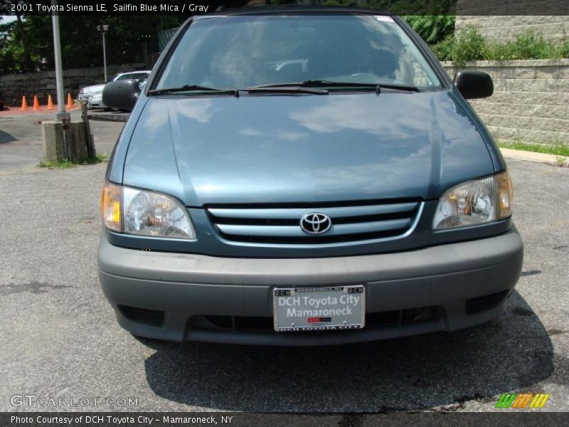 Sailfin Blue Mica / Gray 2001 Toyota Sienna LE